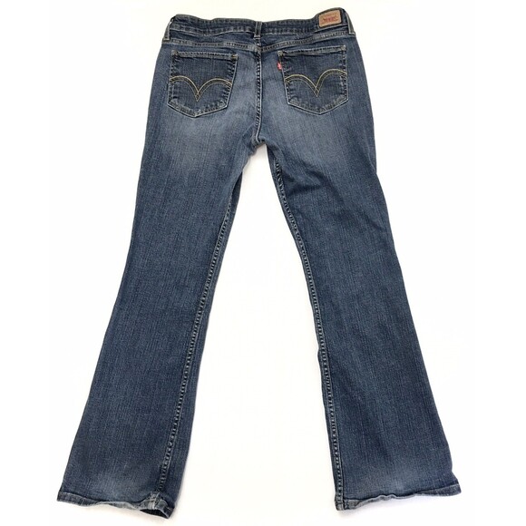 LEVIS 518 Jeans Women 13M (32x32) Super Low Boot Cut Stretch Denim Blue - Picture 5 of 12